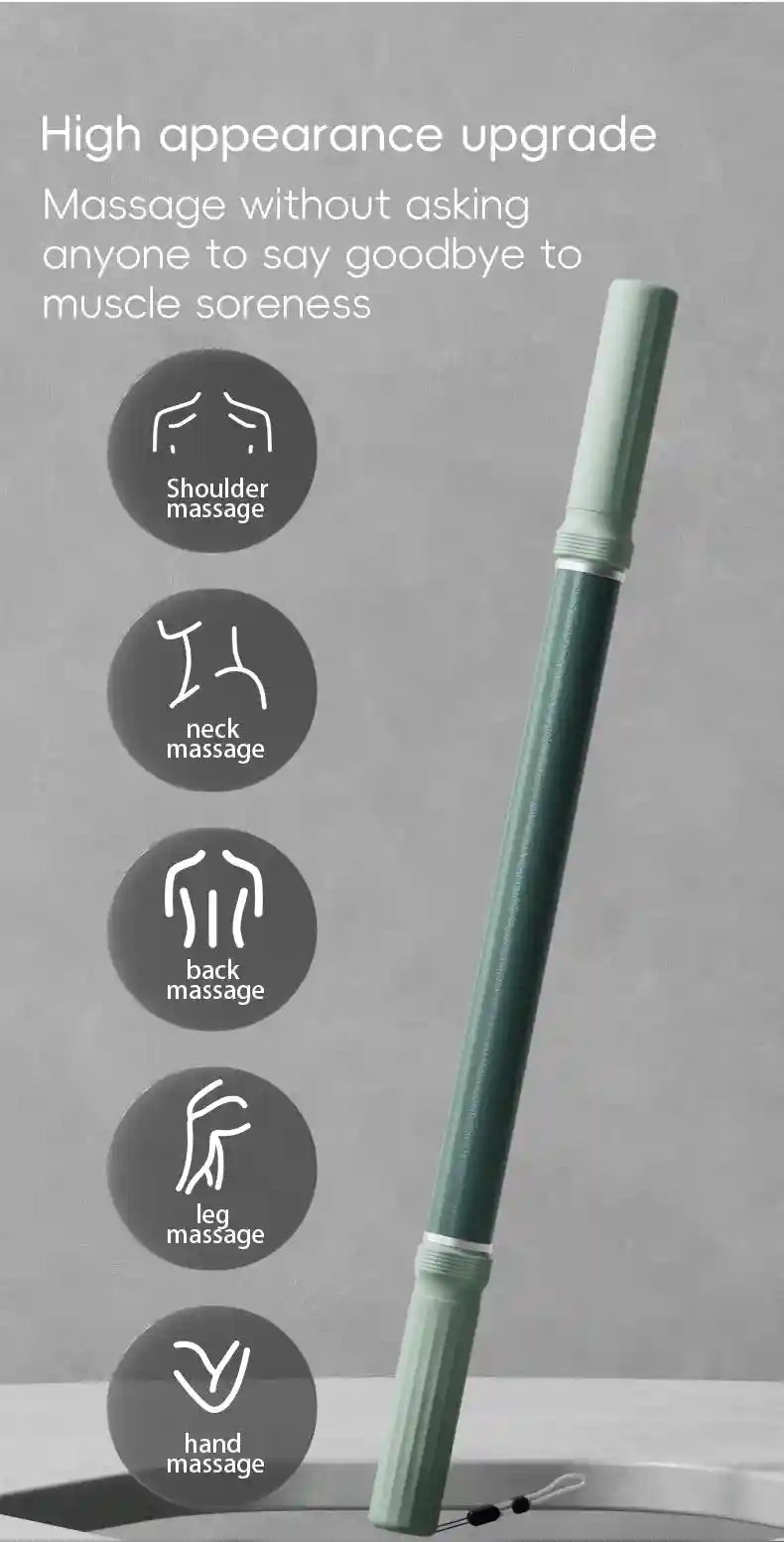 Massage Stick Roller for Deep Tissue Muscle Relief - 58cm Tidesmit Massage Roller Tidesmit