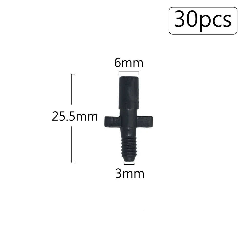 Irrigation Dripper Sprinkler Connector 1/8" 1/4" Hose Barb Tee Elbow Water Pipe Repair  Fitting Garden 3/5 4/7mm Tube Coupler