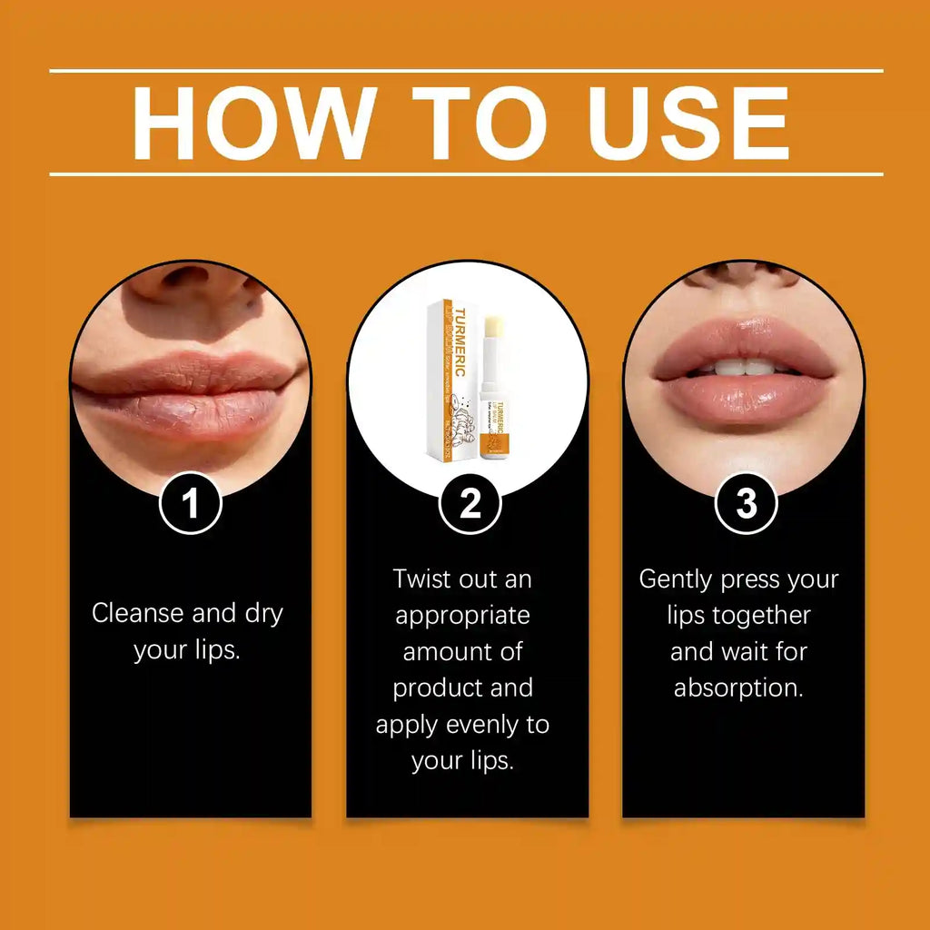 Turmeric Lip Balm – Moisturizing Dark Lip Treatment by Tidesmit Lip Care Tidesmit