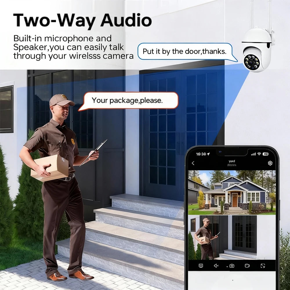 Cam720 5MP HD WiFi Surveillance Camera Home Color Night Auto Tracking Security IP Camera Indoor CCTV Surveillance Camera