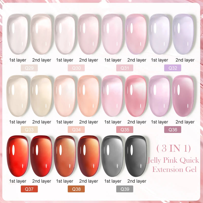 Extension Gel Nail Polish Jelly Soak Off Kit for Permanent Makeup Artists Permanent Makeup Machines Tidesmit