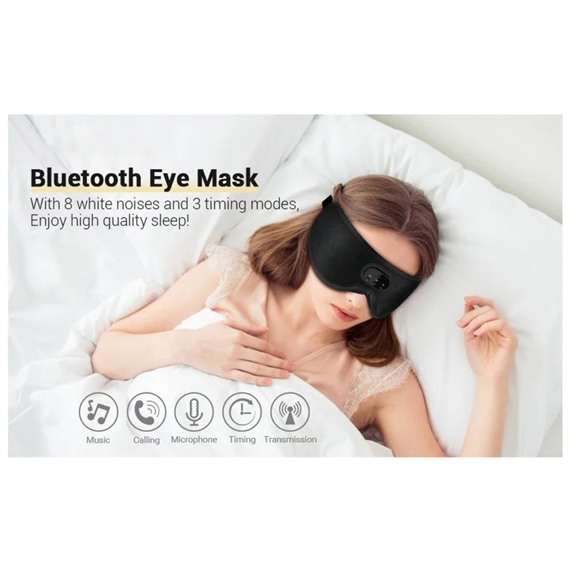 Bluetooth Sleep Mask with Wireless Headphones - Blackout Comfort Tidesmit