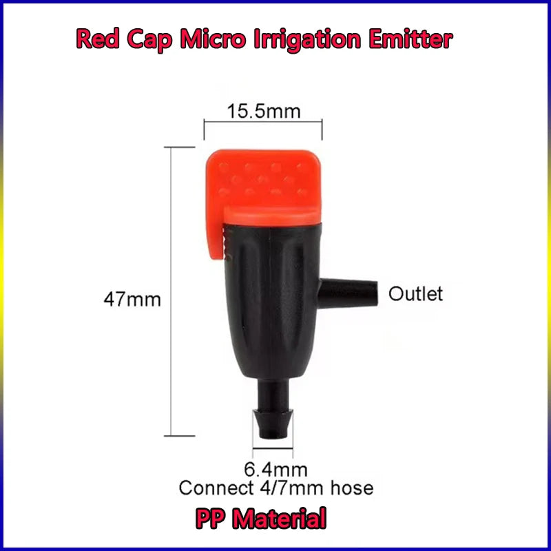DIY Micro Irrigation Kit 4/7mm PVC Hose PP Adjustable Flow Dripper + Fixing Ground Stake Home Potted Garden Watering System Part