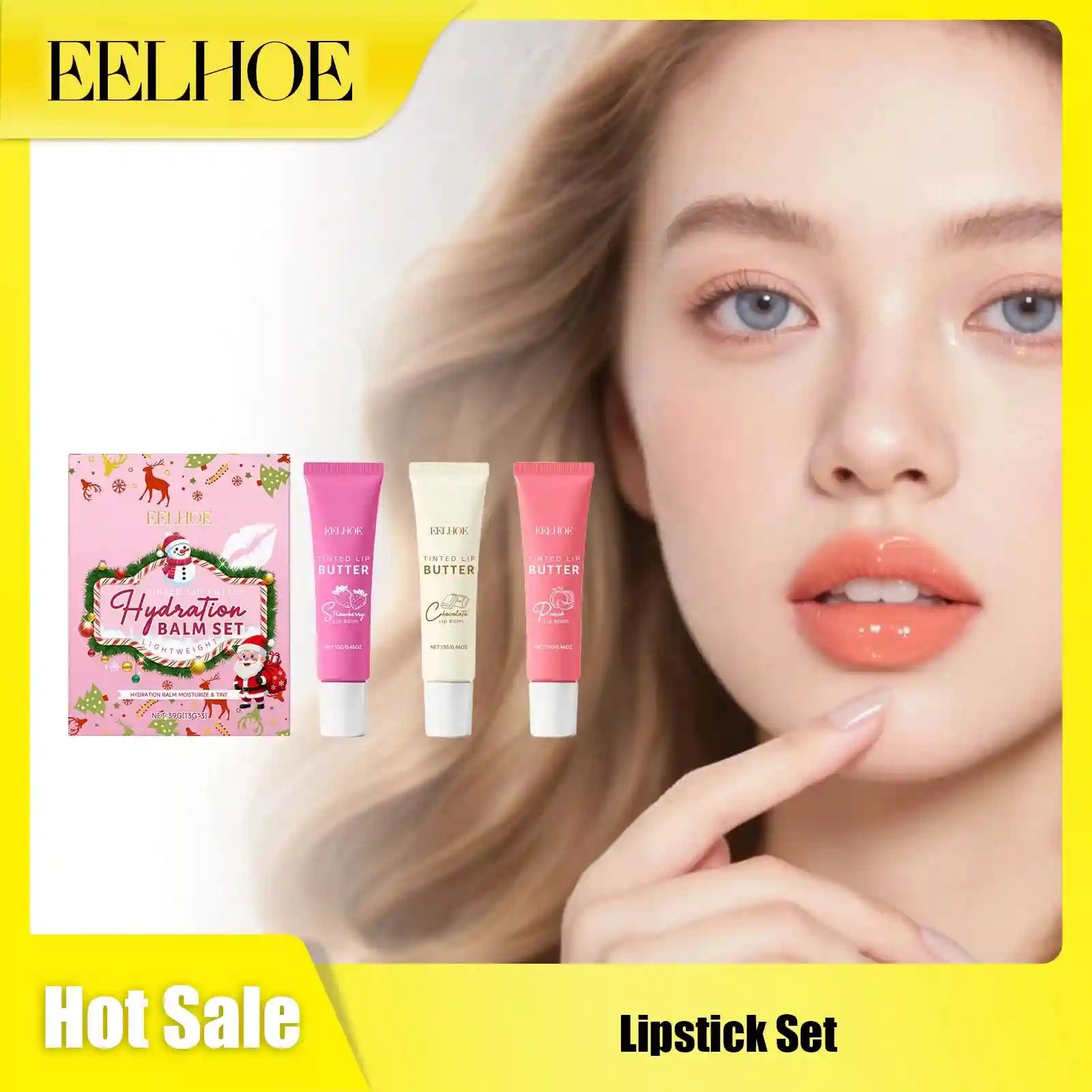Hydrating Lip Care Set: Nourishing Long-Lasting Moisture Balm Treatment Lip Care Tidesmit