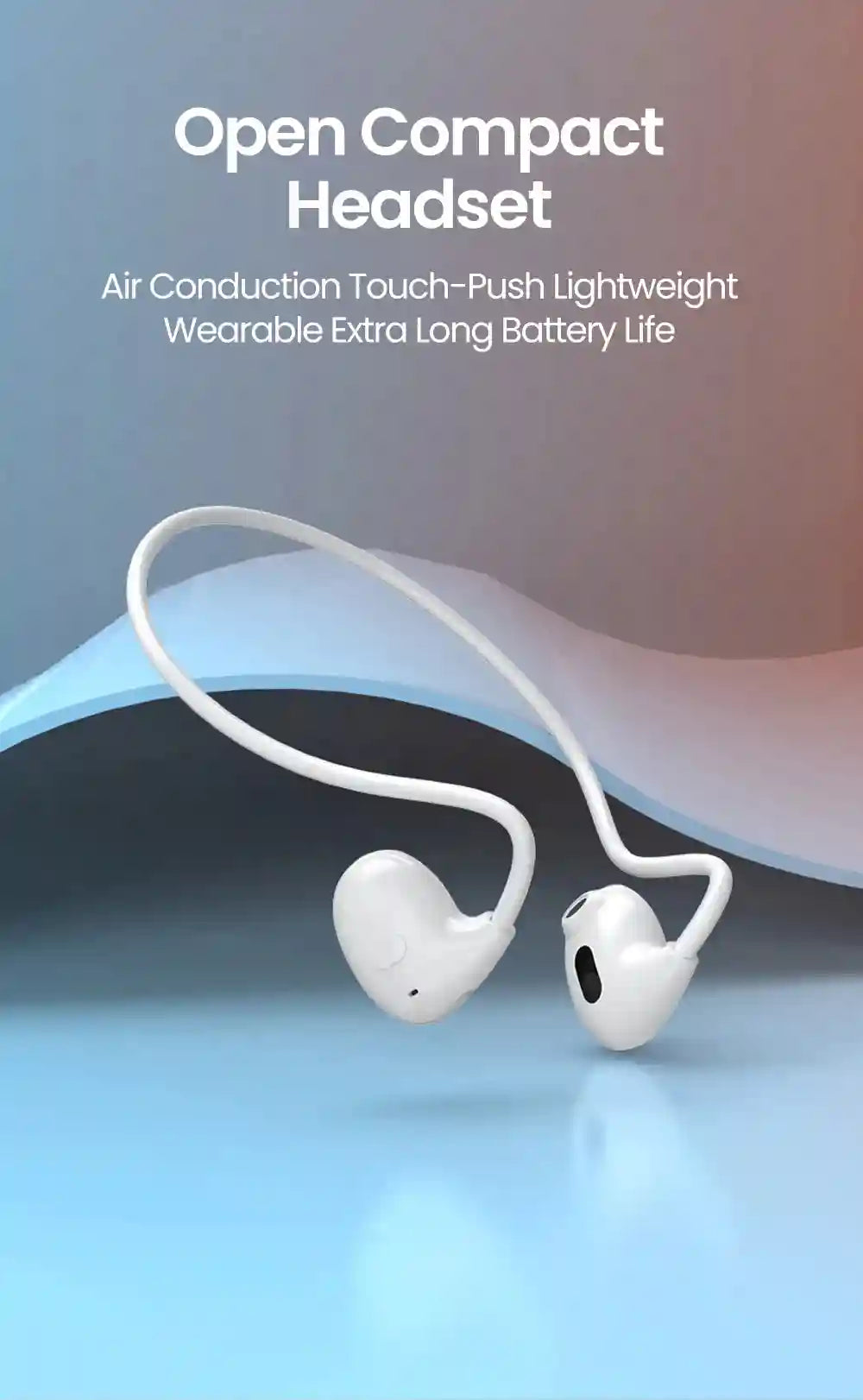 Wireless Sport Headphones: Air Conduction Earbuds for Active Training Tidesmit