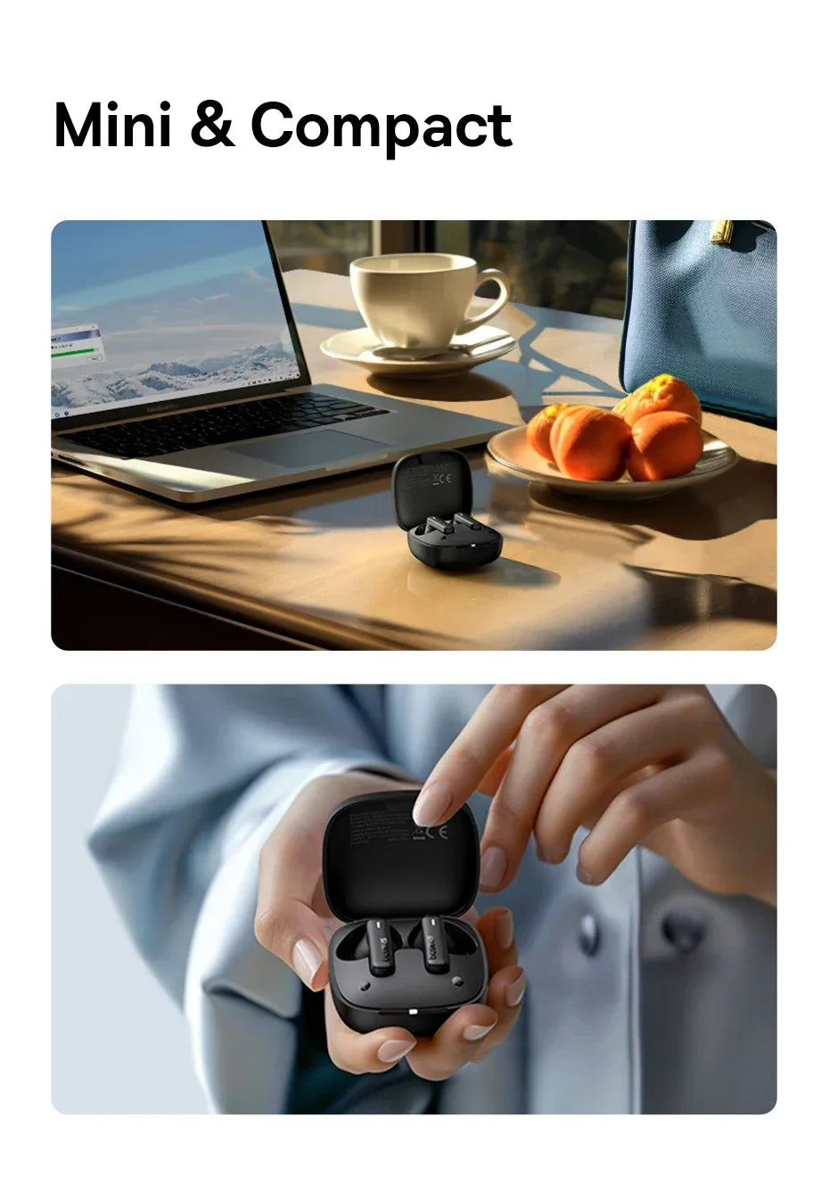 Tidesmit Wireless Earbuds with Deep Bass - 33Hr Playtime IPX5 Tidesmit