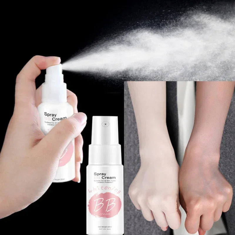 Tidesmit BB cream spray foundation texture close-up for waterproof brightening and moisturizing face makeup coverage
