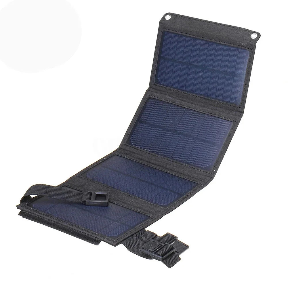 Solar panel 20W portable solar panel outdoor power supply solar mobile power bank power bank  4 folding and packaging