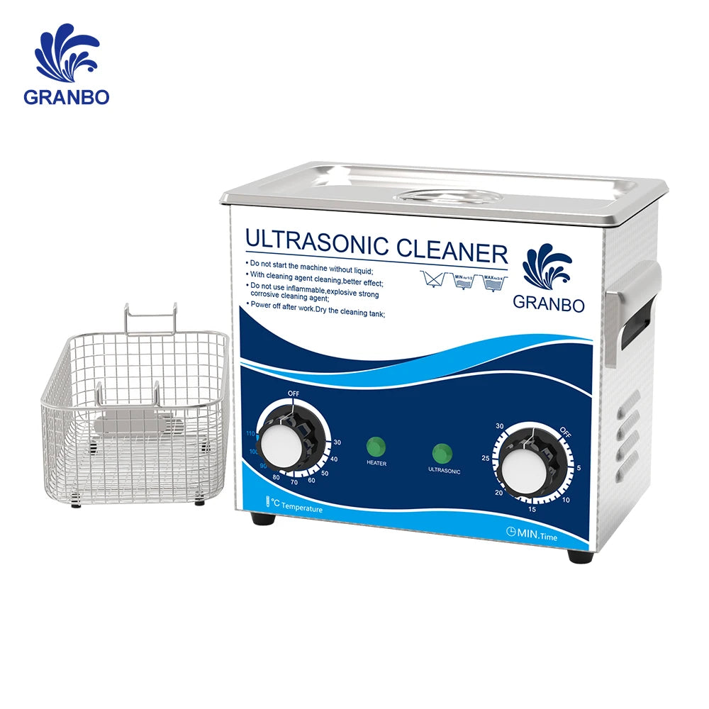 Tidesmit 3.2L Ultrasonic Cleaner with 180W heater for jewelry, watches, and PCB household cleaning hero view