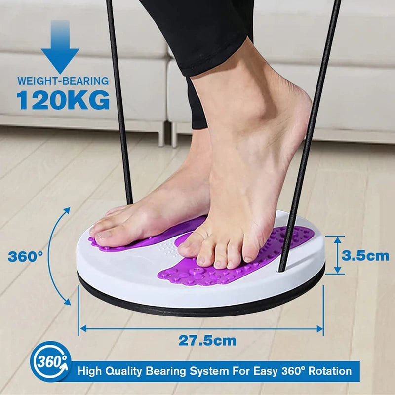 Waist Twisting Disc for Abdominal Toning - Magnetic Fitness Tool Body Shaping Massage Equipment Tidesmit