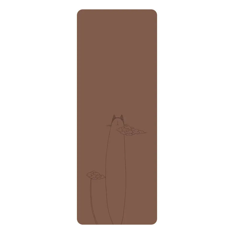 Natural Rubber PU Non-Slip Sweat-Absorbing Yoga Mat, Simple, Sports, Fitness, Shop, Home