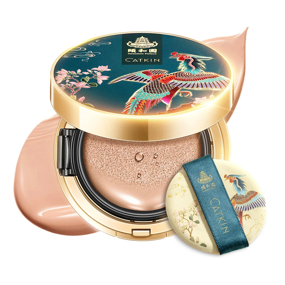 Catkin Phoenix Satin Cushion Foundation - Full Coverage Light Beige Massage Cushion C03 Vanilla China Mainland Tidesmit