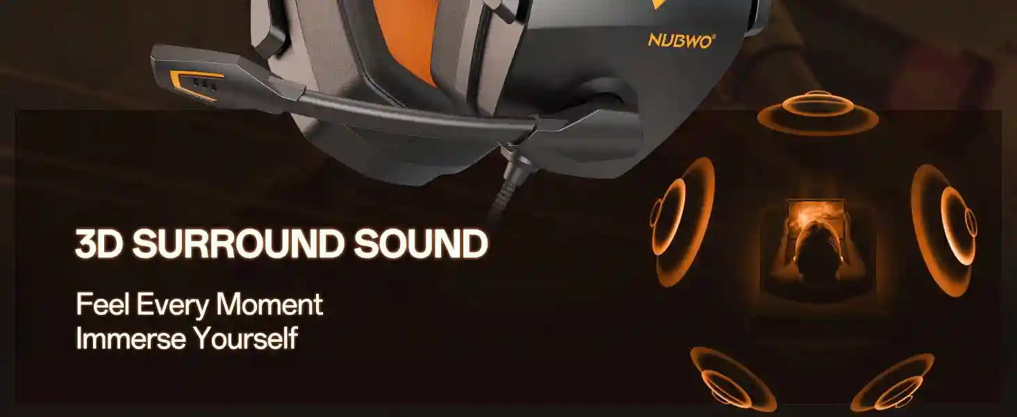 Pro Gaming Headset with Mic - Over-Ear Wired Audio for Xbox PS5 PC Tidesmit