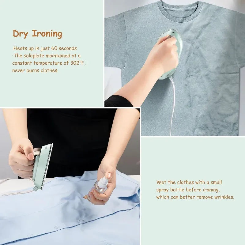 Yunchi Mini Travel Iron 300W 100-240V Portable Electric Clothes Iron