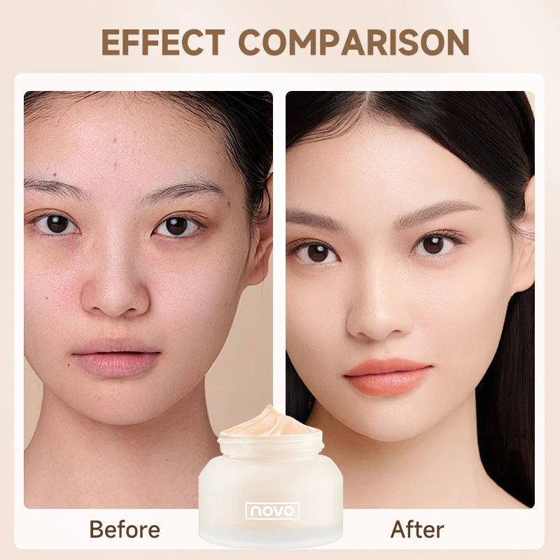 Tidesmit full coverage matte foundation and oil control BB cream texture close-up for even skin tone