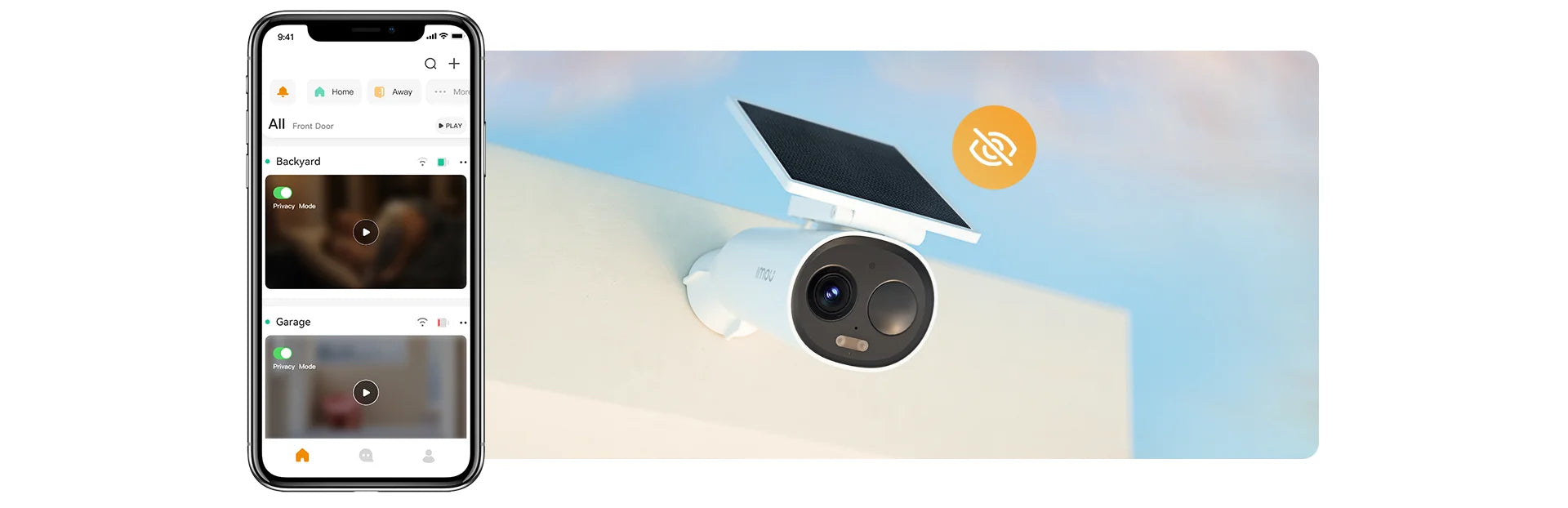 IMOU Cell 3C AIO 3MP batter camera with Solar panel Rechargeable Camera Wi-Fi Outdoor Surveillance Cameras Human Detection IP65