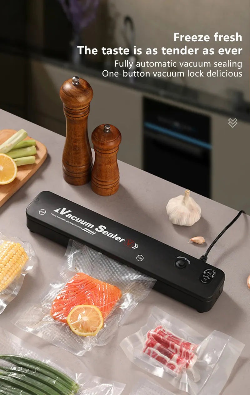 Food Sealing Portable Home Vacuum Kitchen Helper 220V Automatic Packaging Machine Food Vacuum Sealing Machine New