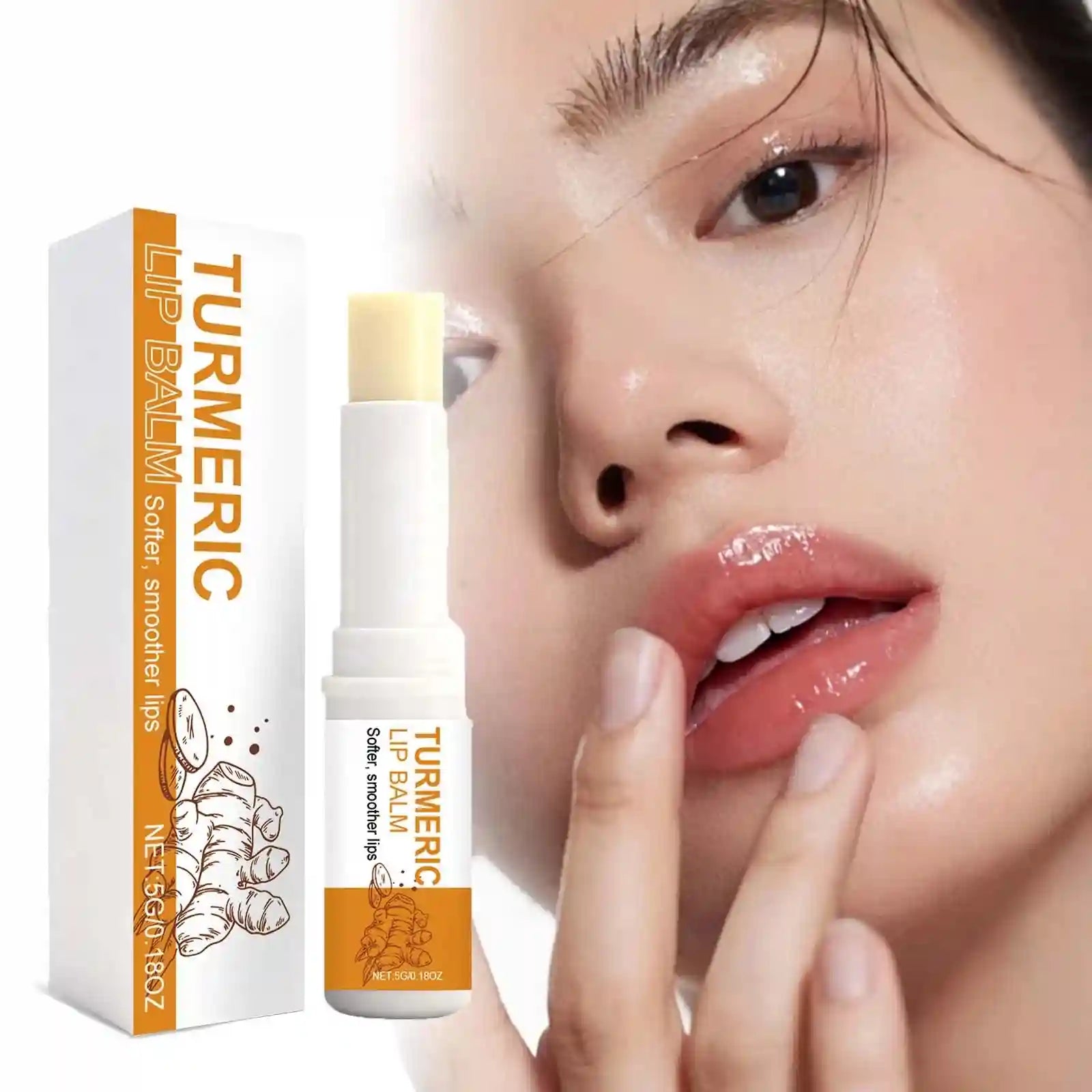 Turmeric Lip Balm – Moisturizing Dark Lip Treatment by Tidesmit Lip Care Tidesmit