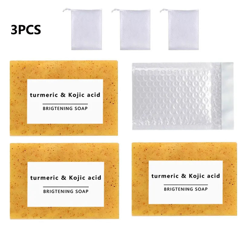1PCS/2PCS/3PCS/5PCS Turmeric Soap Hand Made Face Soap Tender Skincare Beauty Body Cleaning Essential Oil Soap