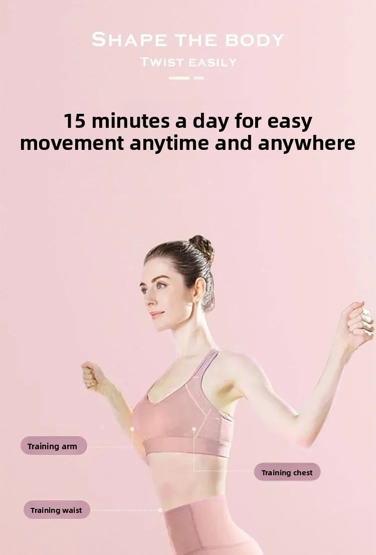 Waist Twisting Disc with Resistance Bands - Silent Home Fitness Trainer Body Shaping Massage Equipment Tidesmit