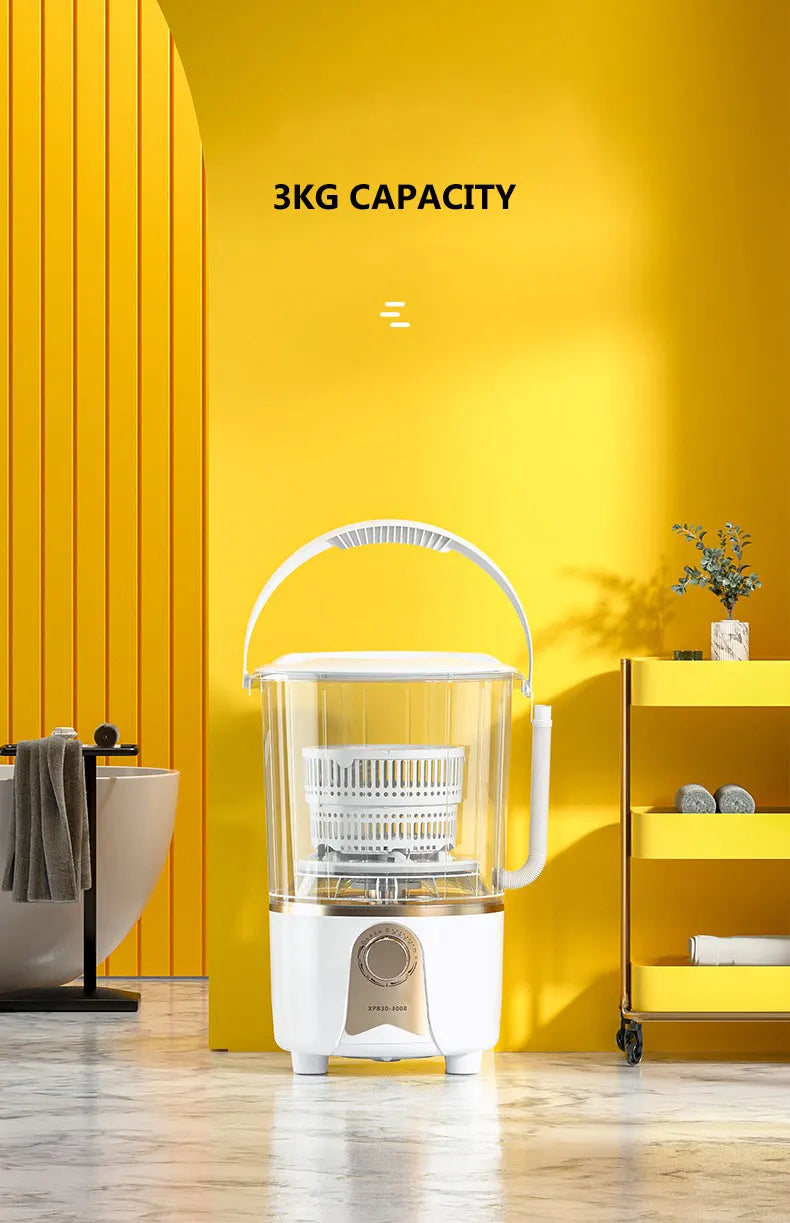 Tidesmit portable semi-automatic bucket washing machine and dryer for baby clothes, socks, and small garments