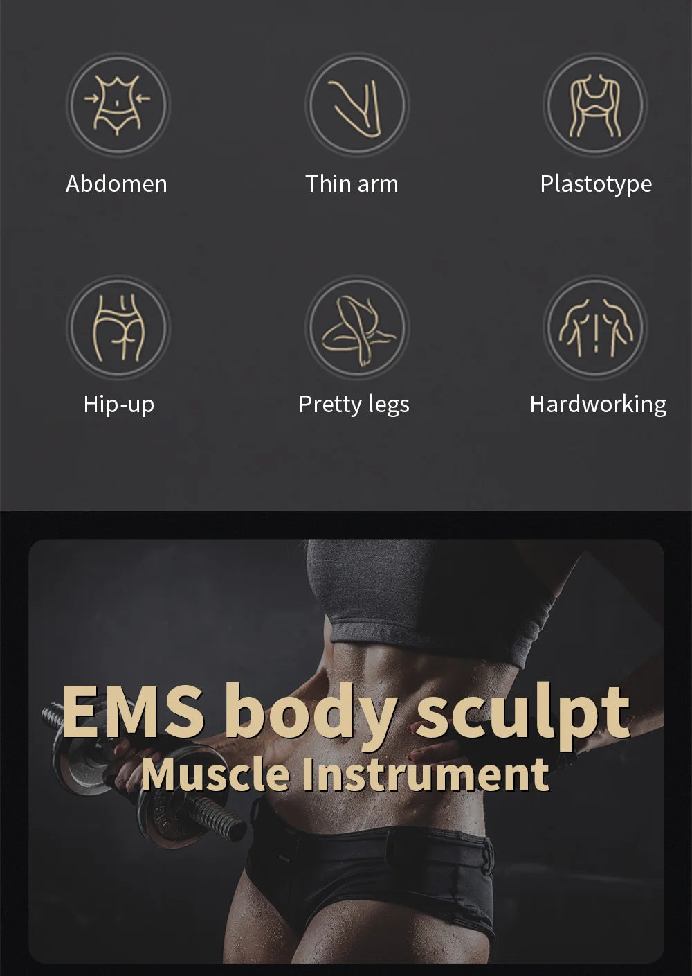 5-Handle RF Muscle Contouring & Body Shaping Stimulator Device Body Shaping Massage Equipment Tidesmit