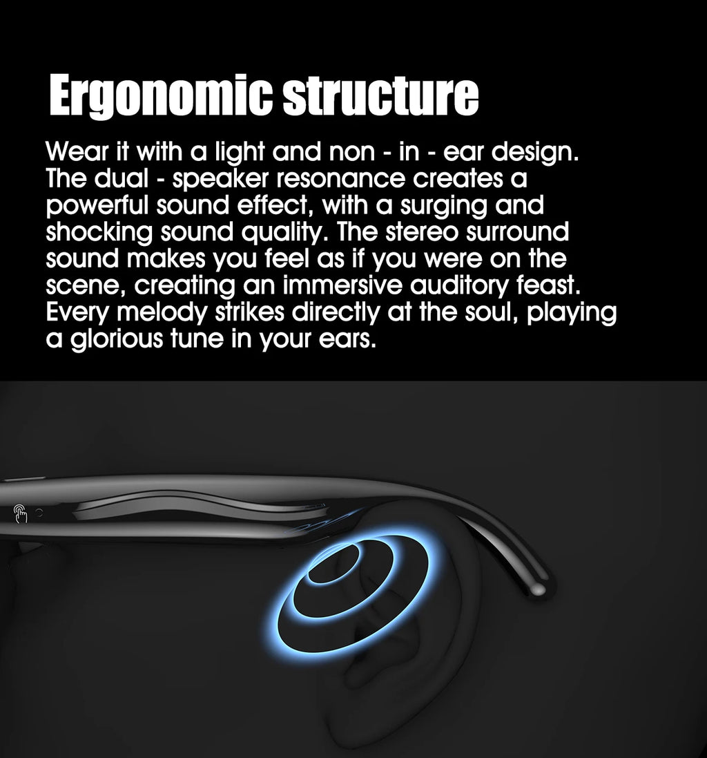 Tidesmit Smart Glasses with Camera, Bluetooth Audio and Voice Control Tidesmit