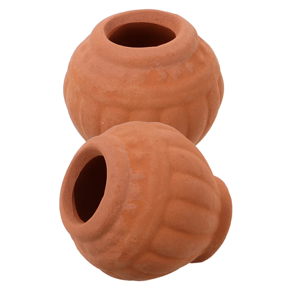 2Pcs Mini Terracotta Pots Clay Basins For Succulent Planter Flowerpot Nursery Garden Supplies Small Desktop Cactus Pot Planters