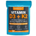 Tidesmit Vitamin D3 & K2 Transdermal Patches: 30 pack for bone, muscle, and immune health support.