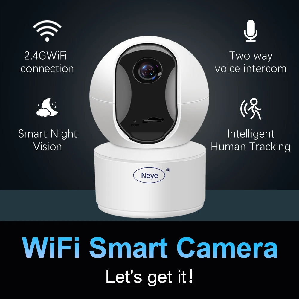 Neye S5 WiFi Smart Camera 8MP 4K Indoor Baby Monitor 360 ° Pan Tilt Automatic Tracking Camera CCTV Bidirectional Audio Camera