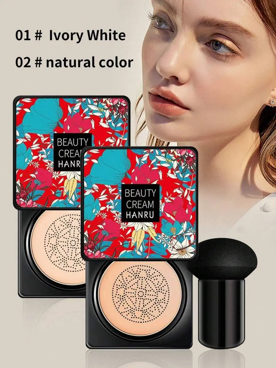 Tidesmit HANRU mushroom head air cushion BB cream providing lightweight moisturizing coverage for clear complexion
