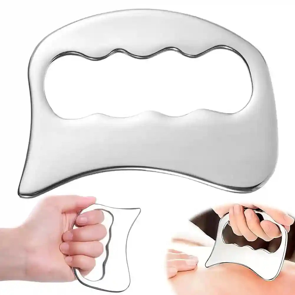 Stainless Steel Gua Sha Massage Tool for Face and Body - Tidesmit Eye Massage Instrument Tidesmit
