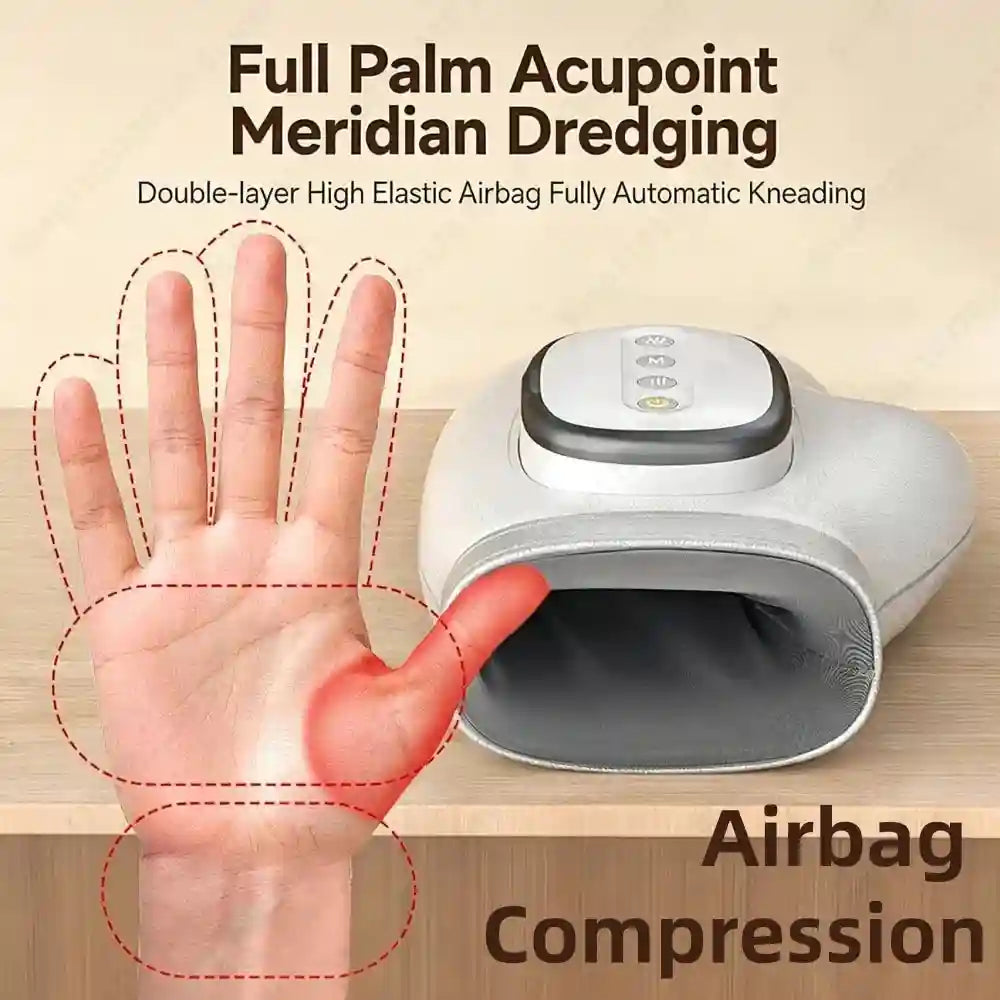 Tidesmit Electric Hand Massager with Heat Therapy and Air Compression Massage Roller Tidesmit