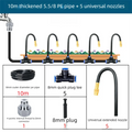 8mm PE Pipe Universal Automatic Irrigation Sprinkler Kit Rotating Copper Nozzle Watering Irrigation Patio Misting Cooling System