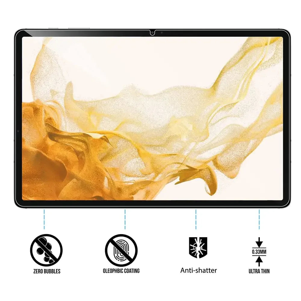 Samsung Galaxy Tab Tempered Glass Screen Protector | Anti-Scratch 9H Film Tidesmit