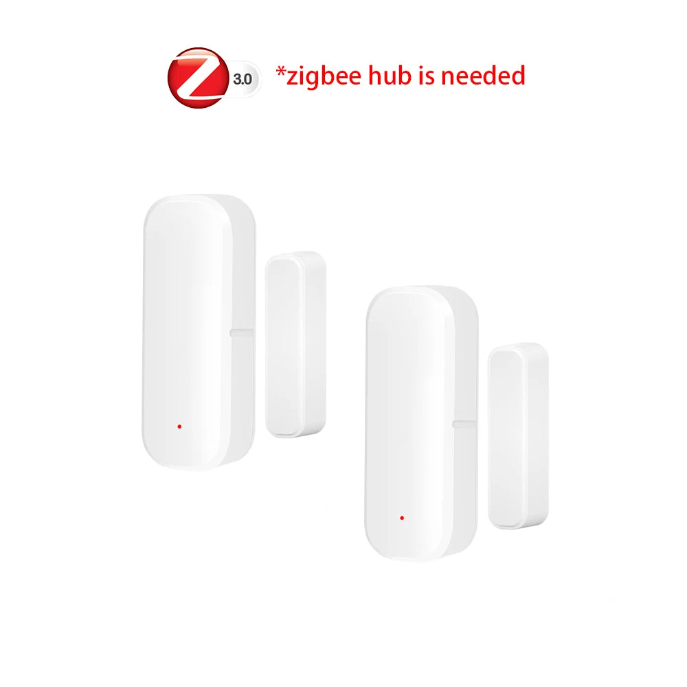 Zigbee Door Sensor Window Contact Sensor Open Closed Detector Smart Home Alarm Security Protection work with Tuya Hub Smart Life