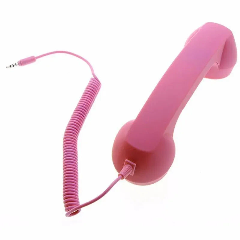 Retro Telephone Handset 3.5mm Mic for Mobile Devices | Tidesmit Pink Tidesmit