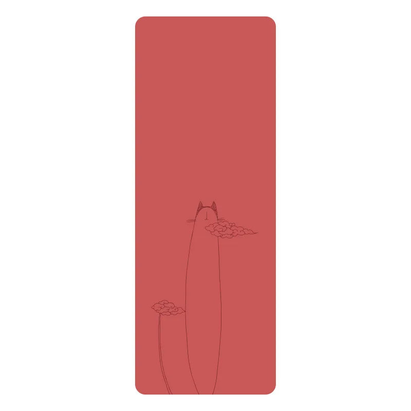 Natural Rubber PU Non-Slip Sweat-Absorbing Yoga Mat, Simple, Sports, Fitness, Shop, Home