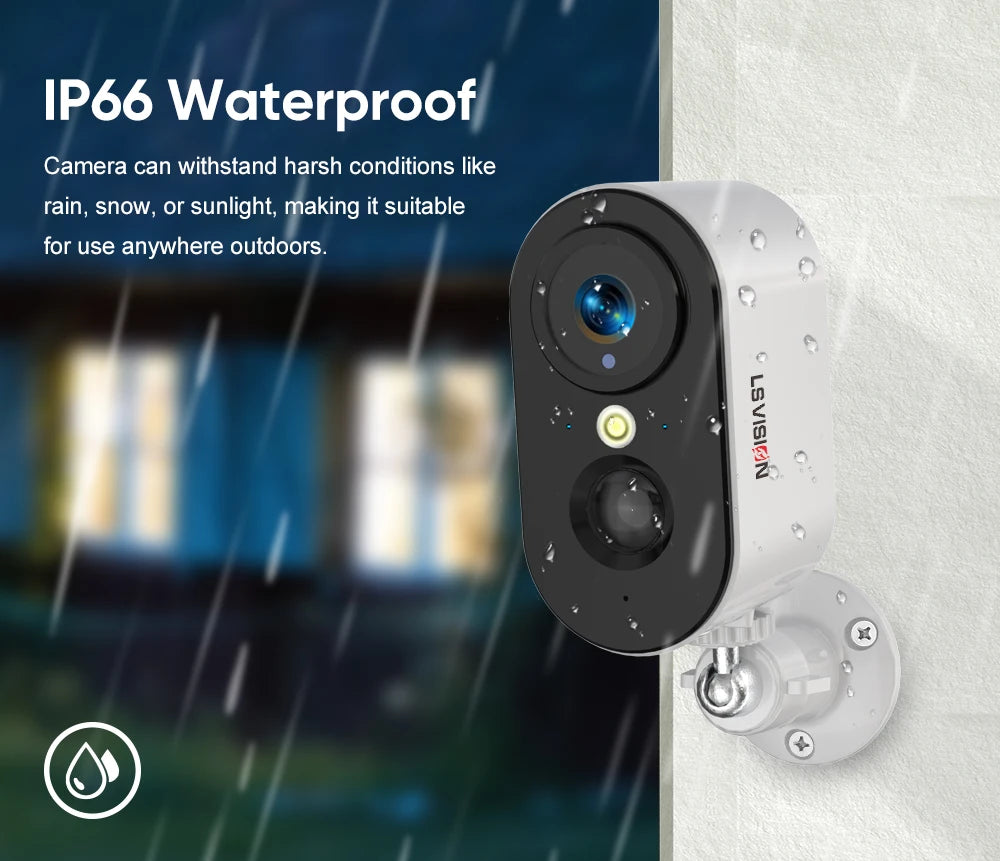 LS VISION 4G Wireless PTZ Battery Camera Smart Home CCTV Outdoor Surveillance Wifi 2K 4MP Motion Detection U-Box