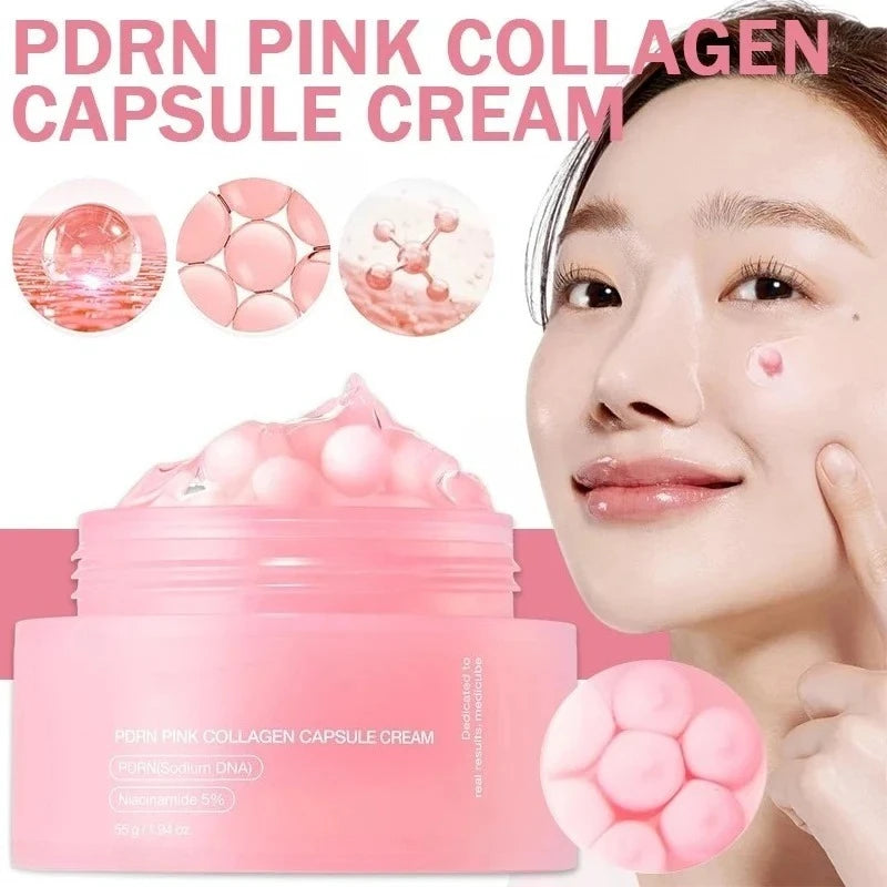 Collagen Boosting Face Cream Hydrating Moisturizer With Hyaluronic Acid For Dry Skin Korean Skin Care