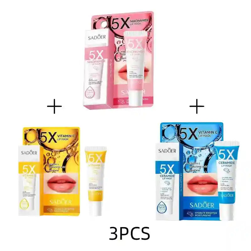 Dark Lip Lightening Balm - Exfoliating Pink Lip Mask by Tidesmit Lip Care 3PCS Tidesmit
