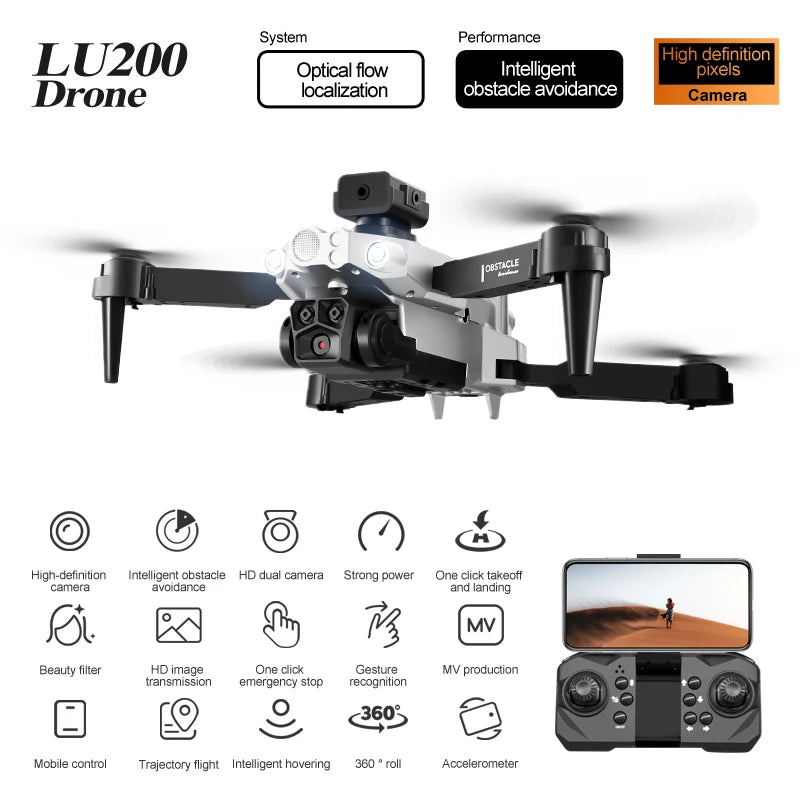 8K GPS Drone with Triple Camera - Obstacle Avoidance & Foldable Design Tidesmit