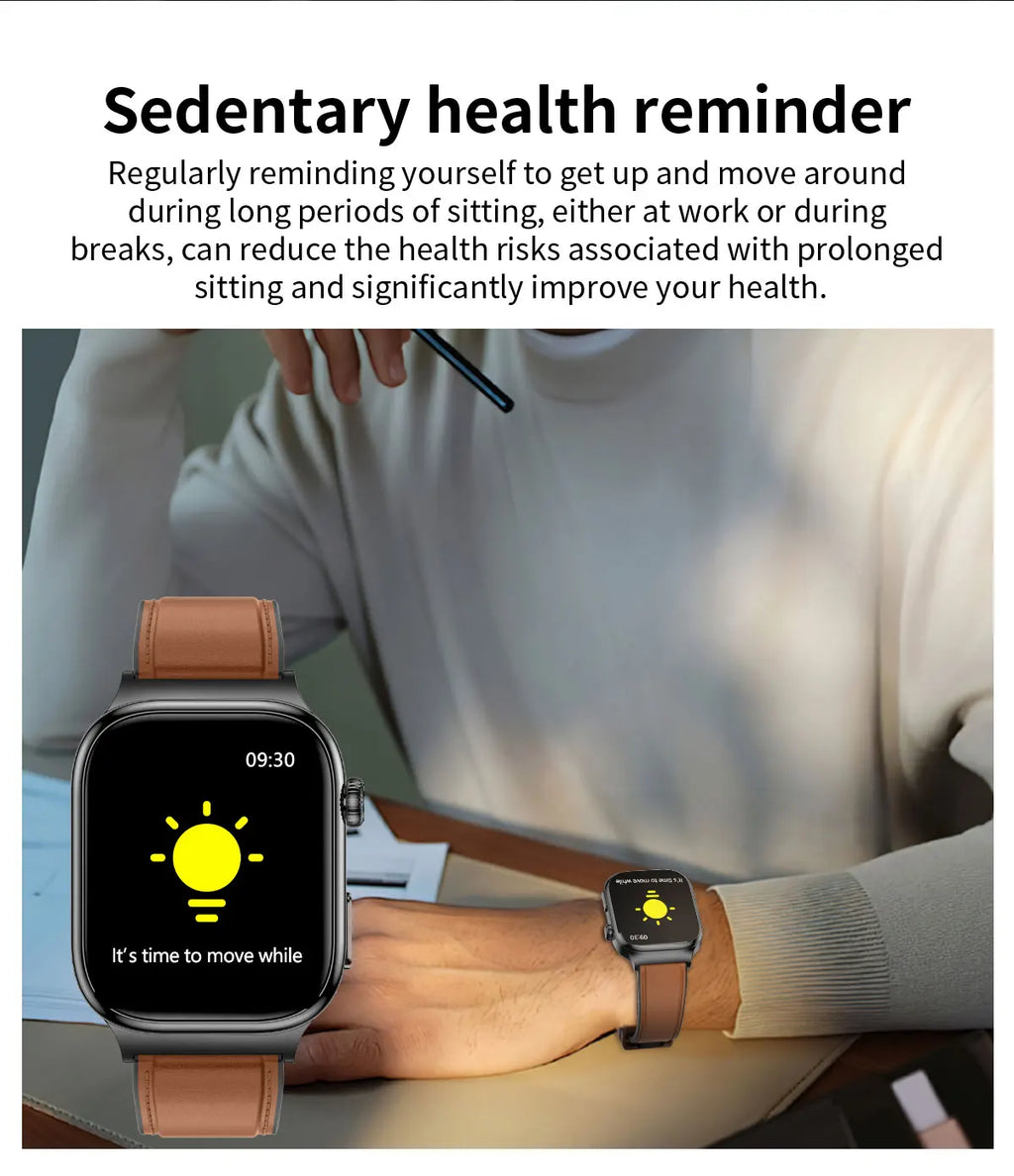 2026 New ECG Heart Health Analysis Smart Watch Accurate Uric Acid Blood Pressure Body Fat Five organ Fitness Health Smart Watch
