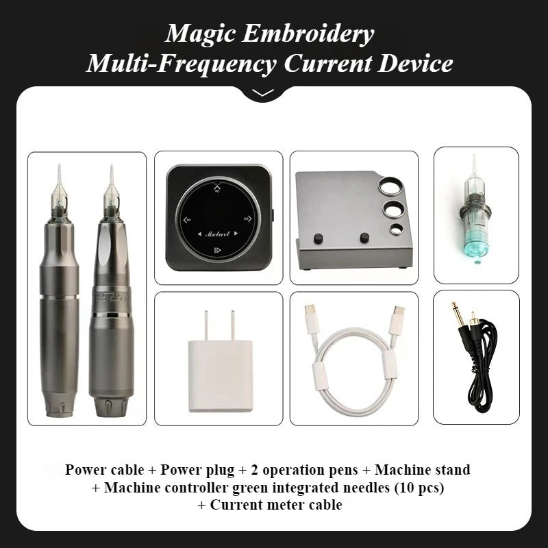 Tidesmit PMU Machine for Brows and Lips | Professional Microblading Pen Permanent Makeup Machines Grey-EU Plug Tidesmit