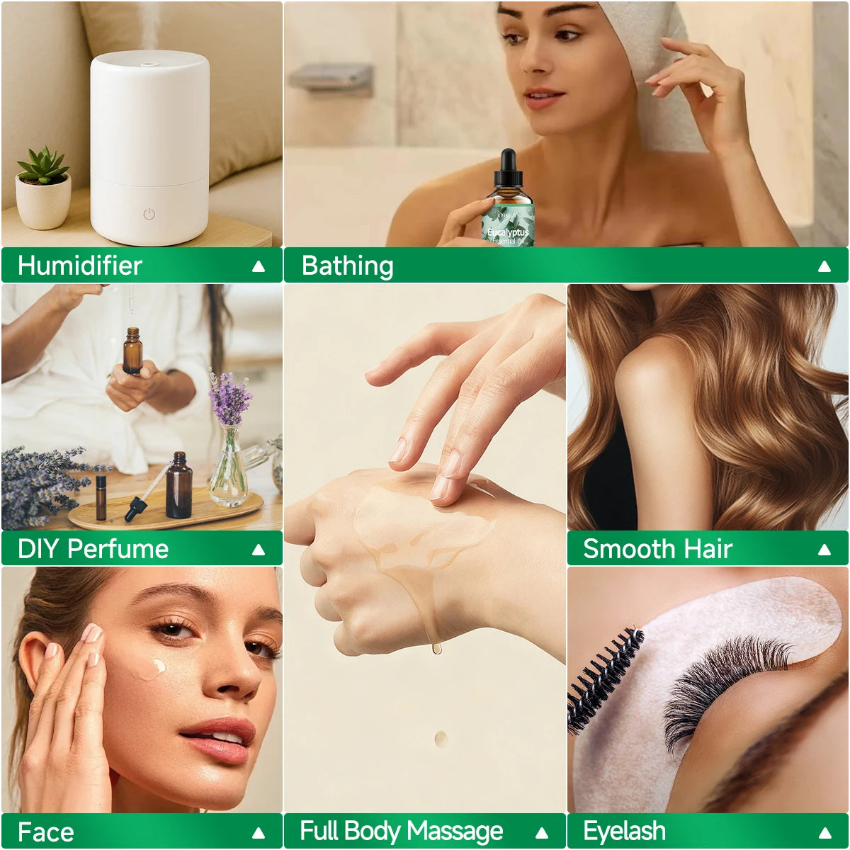 Eucalyptus essential oil natural fragrance, is suitable for body massage treatments ,hair care anddiffuser