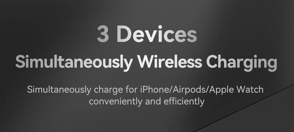 3-in-1 Magnetic Wireless Charger | MagSafe Compatible Fast Dock Tidesmit