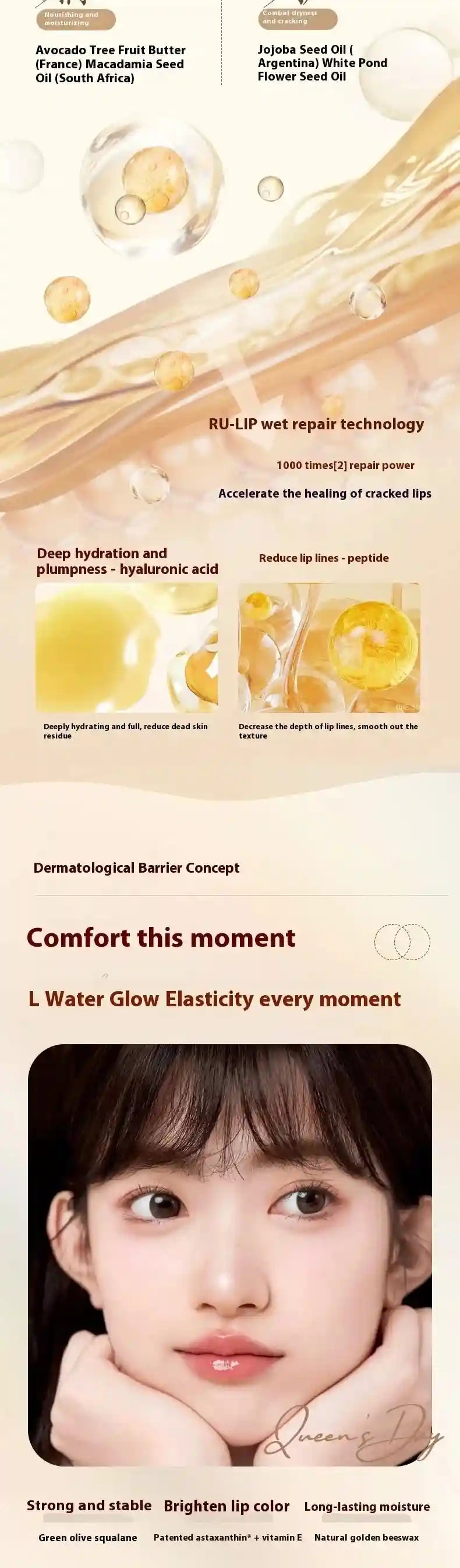 Moisturizing Lip Balm - Nourishing Lip Treatment for Chapped Lips Lip Care Tidesmit