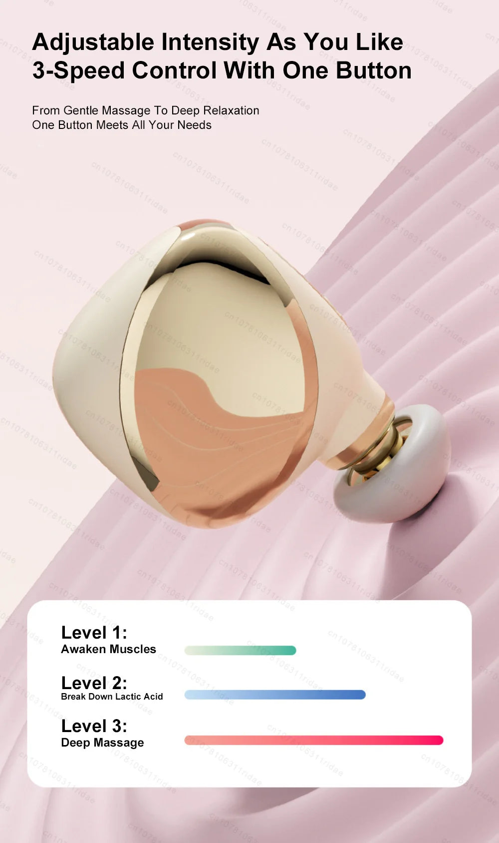 Mini Massage Gun - Portable Deep Tissue Therapy Device by Tidesmit Relaxation Treatment Tidesmit