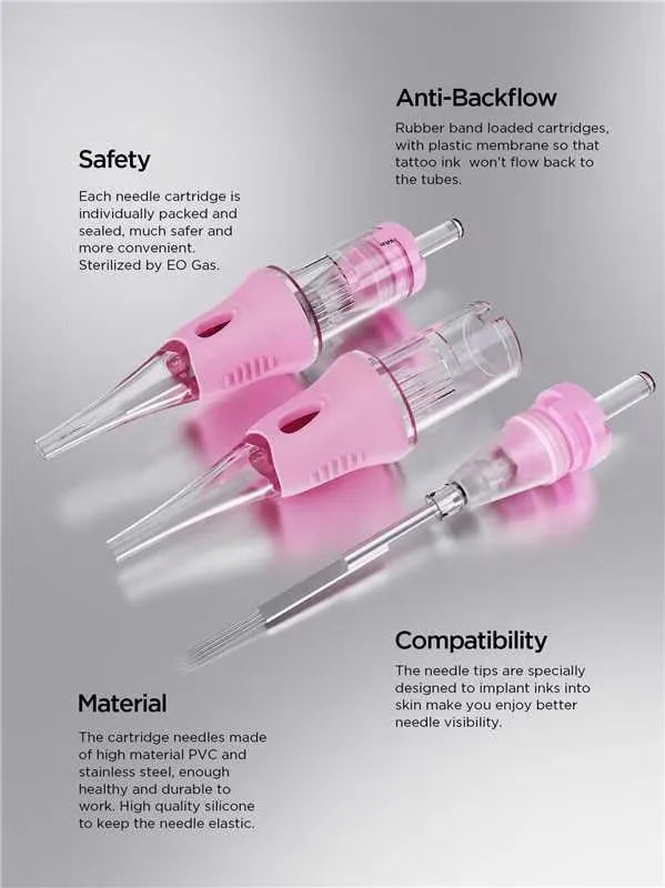 Permanent Makeup Needles - Sterile Tattoo Cartridge 10 Pack Permanent Makeup Machines Tidesmit