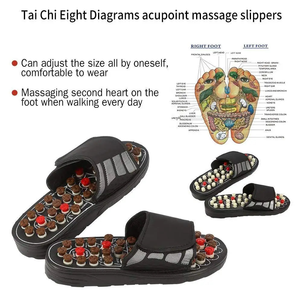 Acupuncture Foot Massage Slippers for Reflexology Relief - Tidesmit Relaxation Treatment Tidesmit